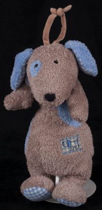 Carters Prestige Dog Musical Crib Pull Baby Toy Plush Lovey